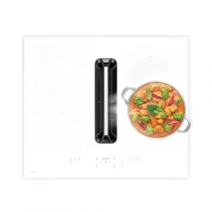 Klarstein AirJet FlexPro Down Air Plaque de cuisson à induction avec Hotte aspirante 600 m³/h Flexzone Booster