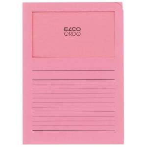 Fast 100 pochettes coin Elco avec fen&ecirc;tre de visualisation (A4)