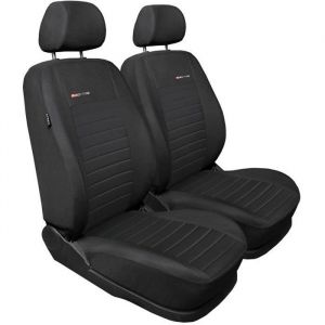 Mossa 2UNE-4 Noir Gris - Housses de sieges universelles compatibles avec PEUGEOT 205 206 207 208 PU4417