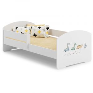 Lit enfant LUK BAR 140x70 Dinosaures avec matelas