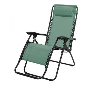 Meublorama - Fauteuil relax d'extérieur coloris vert 90x108x64 cm