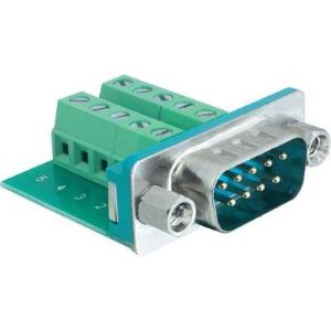 Image de Delock 65269 - Adaptateur Sub-D 9 pin male vers Terminal block 10 pin