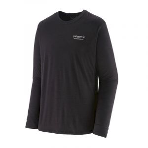 Patagonia L/S Cap Cool Merino Graphic Shirt - T-shirt homme Heritage Header: Black S