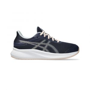 Asics Patriot 13 GS Chaussure De Running Sans Stabilisateurs Enfants-Bleu Fonc&eacute;,Cr&egrave;me, Pointure 34.5