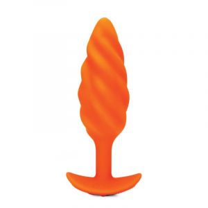 b-Vibe Swirl Texture Plug Orange