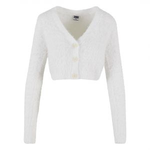 Urban classics Cardigan crop à plume femme