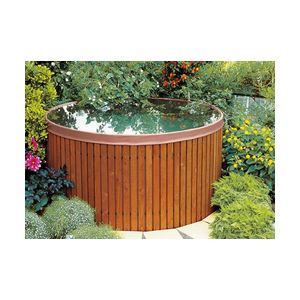 Ideanature Récupérateur Deau En Bois 420 Litres Avec Couvercle