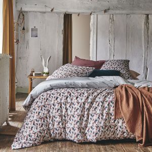 Essix Housse de couette imprim&eacute;e en percale de coton, Murmure