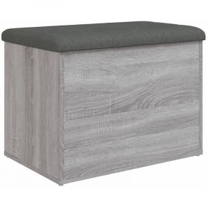 VidaXL Banc De Rangement Sonoma Gris 62x42x45 Cm Bois D'ingénierie