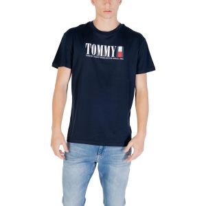 Tommy Hilfiger Tommy Jeans Homme TJM Reg DNA Flag Tee Ext Dm0dm21941 T-Shirt S/S, Blue (Dark Night Navy), S EU