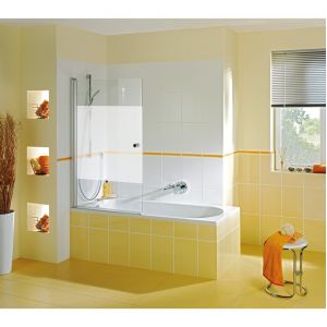 Image de Breuer Elana Ecran Baignoire 1 Volet | 80 cm - Verre transparent