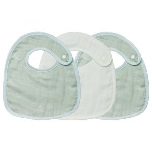 Trois Kilos Sept Lot de 3 bavoirs naissance Au large de Nova MULTICOLORE