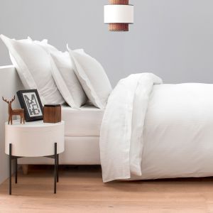 Housse de couette coton blanc 140x200