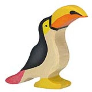 Holztiger Figurine Toucan en bois
