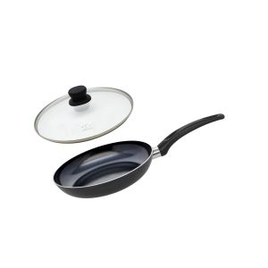 Elo Set Poêle de cuisson avec revêtement céramique sans PFAS et couvercle de cuisson en verre, 24 cm Prima Cucina