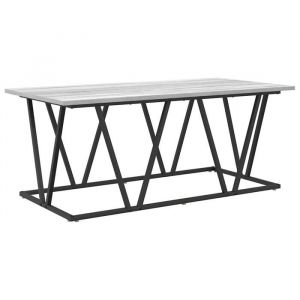 VidaXL Table basse Sonoma gris 100 x 50 x 40 cm