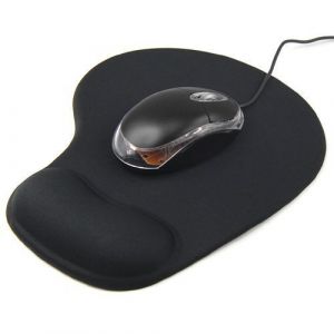 Generic Accessotech Tapis de souris avec repose -poignet en gel Noir