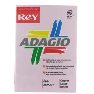 Rey Papier couleur Adagio teinte intense - 80 g - A4 - lilas - ramette de 500 feuilles