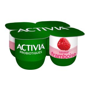 Image de Yaourt Saveur Framboise Bifidus Activia - Les 4 Pots De 125g