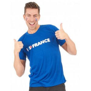 T-shirt I love France supporter adulte