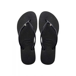 Havaianas Tongs SLIM CRYSTAL GLAMOUR SWAROVSKI Noir - Taille 35 / 36,37 / 38,39 / 40,41 / 42,33 / 34