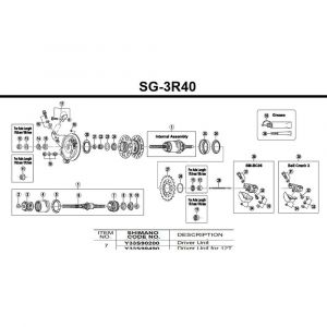 Image de Shimano Sg-3r40 170.3 mm Black - Black - Taille 170.3 mm