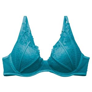 Soutien-gorge ampliforme coque moul&eacute;e bleu Voltige - Pomm'Poire