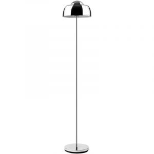 Lampadaire industriel en métal chrome 150 cm