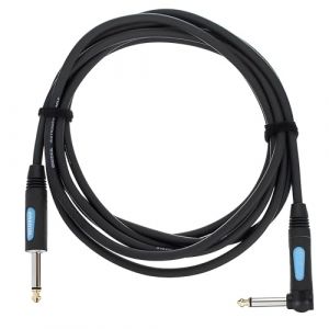 Cordial CABLES Câble guitare jack 3m droit/coudé CÂBLES INSTRUMENT Essentials Jack droit/coudé