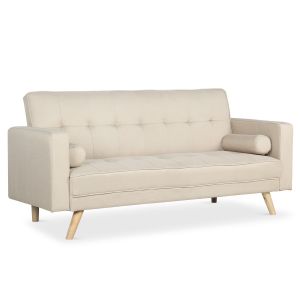 Image de Canapé convertible scandinave Slow Tissu Beige