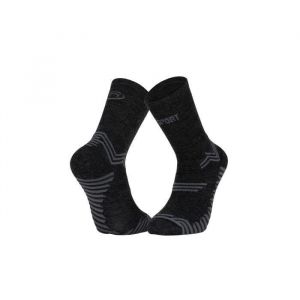 Paire de chaussettes bv sport trail ultra merinos gris anthracite