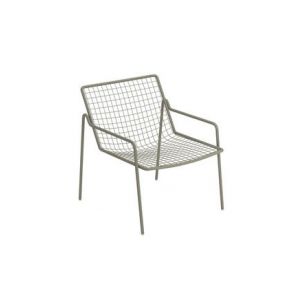 Image de Emu Fauteuil bas empilable Rio R50 / Métal gris en métal