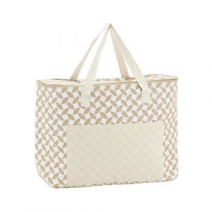 Aubry Gaspard - Sac lunch isotherme en jute Feuille 46x15x32
