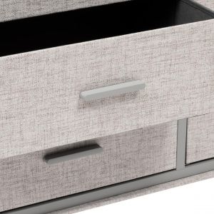 Commode 6 tiroirs Granite gris