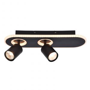 Brilliant AG Plafonnier à spots LED Kimon, noir