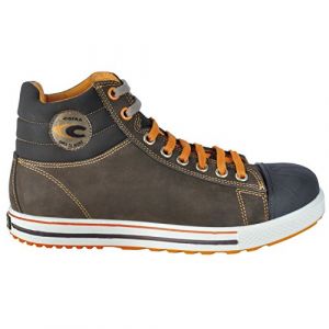 Cofra Chaussures de Travail Protection Travail Mod&egrave;le Conf&eacute;rence S3S FO SR Polonais Nubuck Gris Fonc&eacute;/Tissu Orange/Film APT Taille EU, T Moro Tess Orange, 47 EU