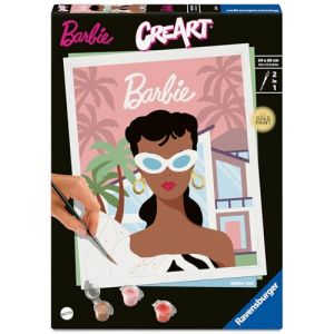 Ravensburger CreArt 24x30 cm – Adulte – Peinture par numéros – Barbie 1959 – Loisir créatif – 25896