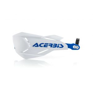 Acerbis Protège-mains X-Factory blanc/bleu (paire)