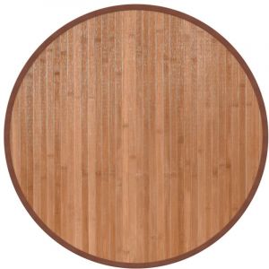 VidaXL Tapis Rond Naturel 60 Cm Bambou