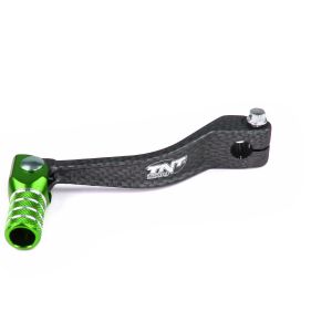 TNT Tuning Sélecteur repliable alu carbone adaptable Derbi vert