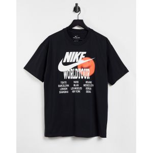 Nike Tee Shirt World Tour Noir/blanc