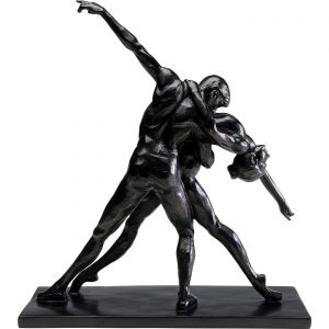 Kare Design Kare Figurine décorative Design Dancers Noire fabriquée à la Main pour Salon, étagères, Ballet, Danse, Classique, décoration de Chambre à Coucher, 38 x 34 x 13 cm