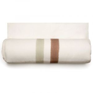 Linnea Housse d'&eacute;dredon en lin lav&eacute; doubl&eacute; coton lav&eacute; ARIA 80x200 cm