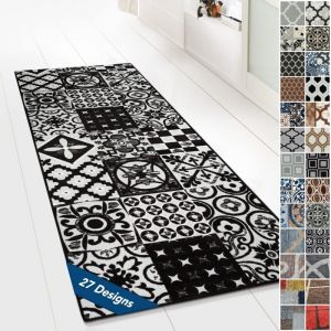 Tapis Ornement Vintage Oriental pour la Cuisine, Le Couloir et Le Salon 80 x 300 cm, Sligo