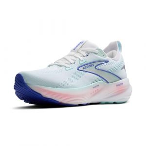 Brooks Femme Glycerin 22 Sneaker, Blanc/Coquille de patelle/Bleu Amparo, 37.5 EU