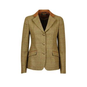 Veste &eacute;quitation ajust&eacute;e col en daim femme Dublin Albany Tweed