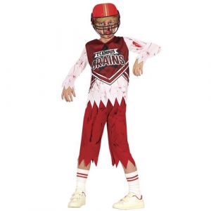 FIESTAS GUIRCA Déguisement Zombie Quarterback - Joueur de Rugby Sanglant - Déguisement Halloween Enfant 3-4 Ans