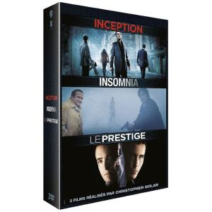 3 films réalisés par Christopher Nolan : Inception + Insomnia + Le Prestige