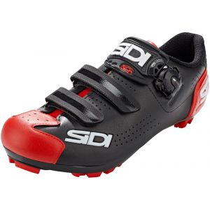 Sidi MTB Trace 2 Chaussures Homme, black/red EU 43 Chaussures VTT à cales