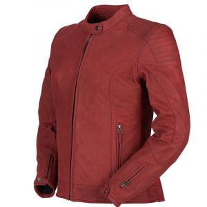 Furygan Blouson cuir femme Debbie bordeaux- L